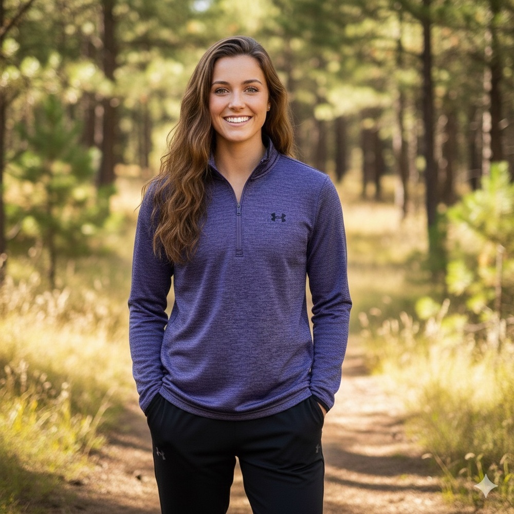Under Armour Women's Heathered Purple Pullover